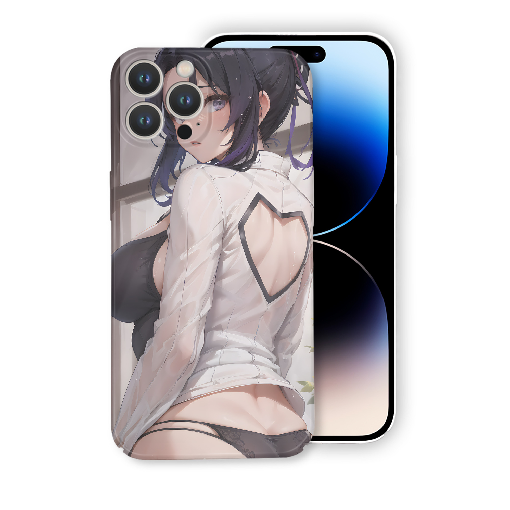 （画像用） 鬼滅の刃（きめつのやいば）蟲柱-胡蝶 しのぶ／こちょう しのぶ Kochou Shinobu 【iPhone 14シリーズ対応】ハードケース